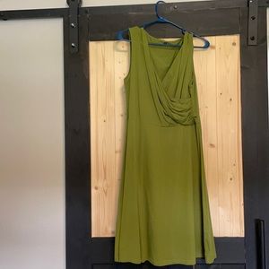 Olive colored wrap dress